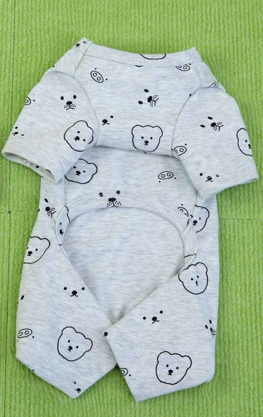 Fluffy Bear Sketch Romper