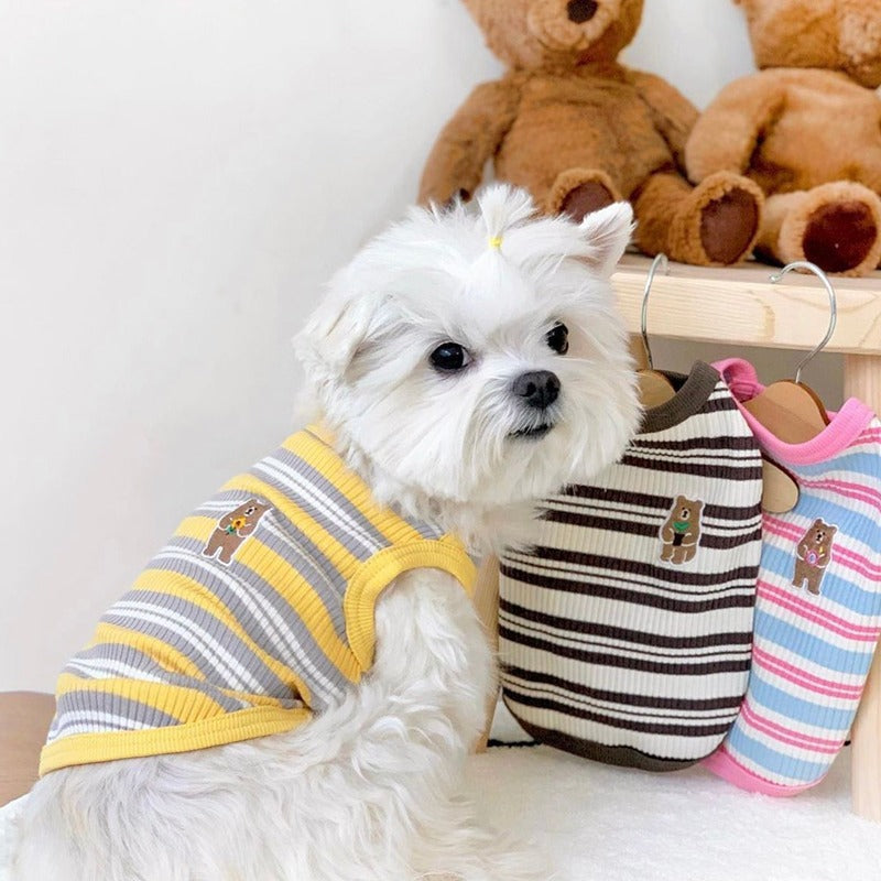 Striped Teddy Cute Vest