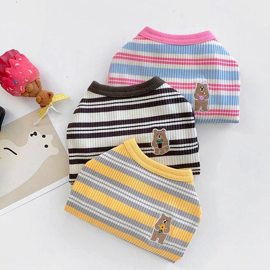 Striped Teddy Cute Vest