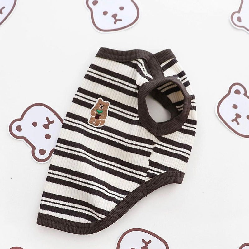 Striped Teddy Cute Vest