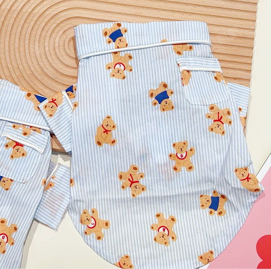 Cozy Bear Cubs Striped Pajamas