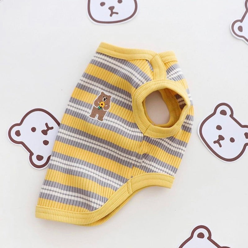 Striped Teddy Cute Vest
